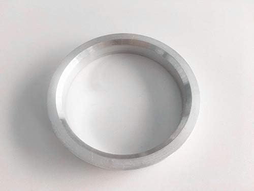 NB-Aero 4PC Hubrings Aluminum Silver 73 ממ עד 57.1 ממ | טבעת מרכז האובנטרי 57.1 ממ עד 73 ממ עבור אאודי שברולט